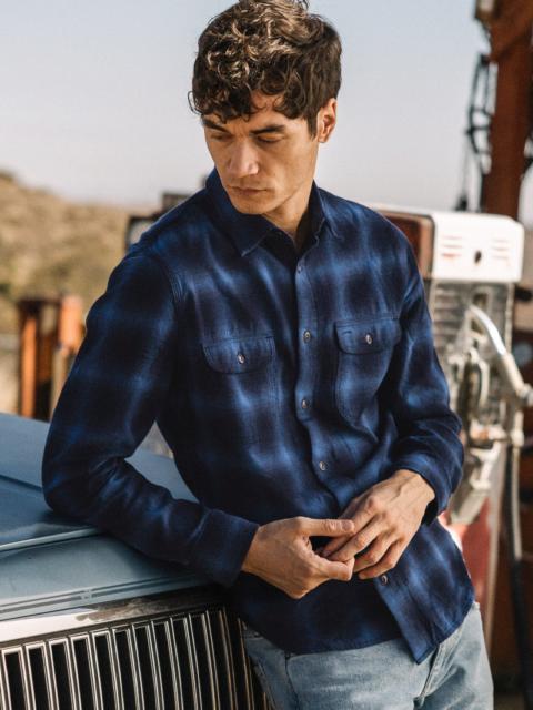 HIROSHI KATO The Brace Shadow Ombre Plaid - Lake