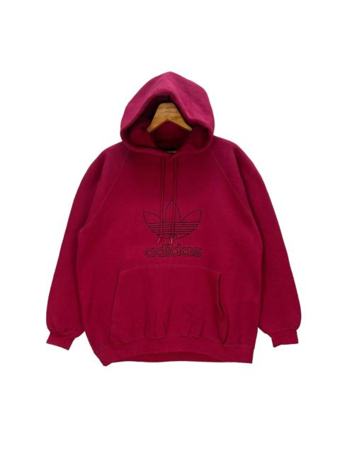 adidas Vintage Adidas Trefoil Embroidery Big Logo Hoodies #1298-54