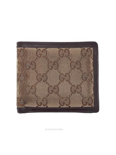 GUCCI Gucci GG Canvas Bifold Wallet - Brown