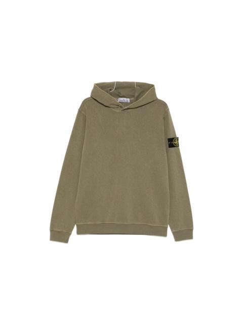 Stone Island Logo Cotton Hoodie