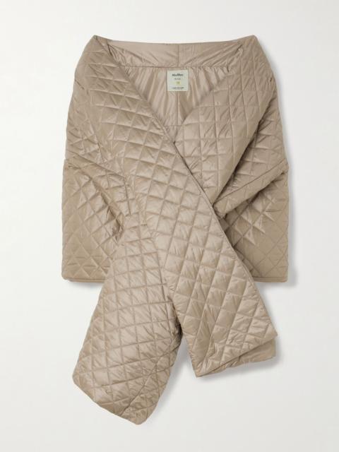 Max Mara The Cube Susanna quilted shell scarf Beige