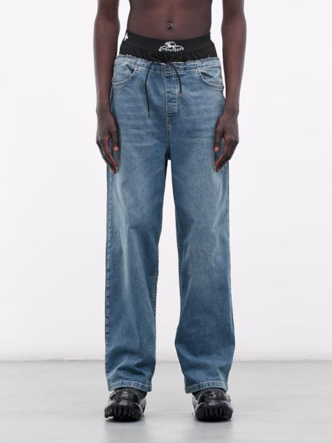 prototypes Layered Waistband Denim Jeans
