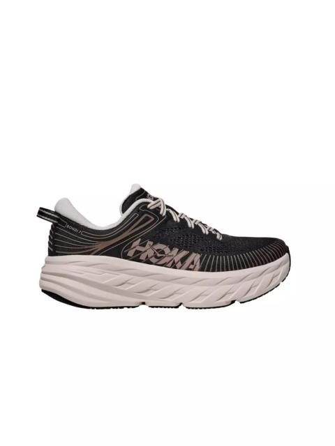 HOKA Bondi 7 "Black/Rose Cream" Women's Running Shoe