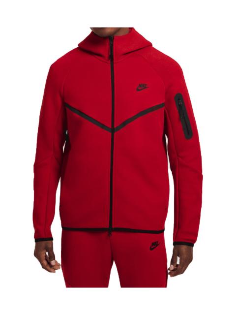 Nike Sportswear Tech Fleece Windrunner Full-zip Hoodie "GYM RED/BLACK"