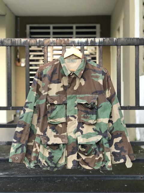 Other Designers Vintage 80s army issue military chore jacket camo