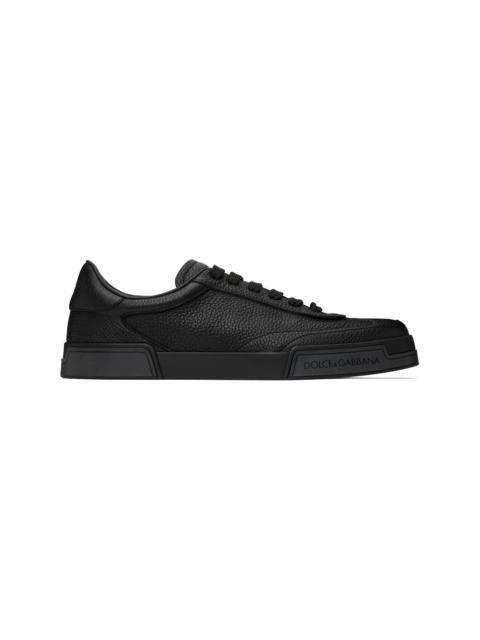 Black Calfskin Portofino Yacht Sneakers