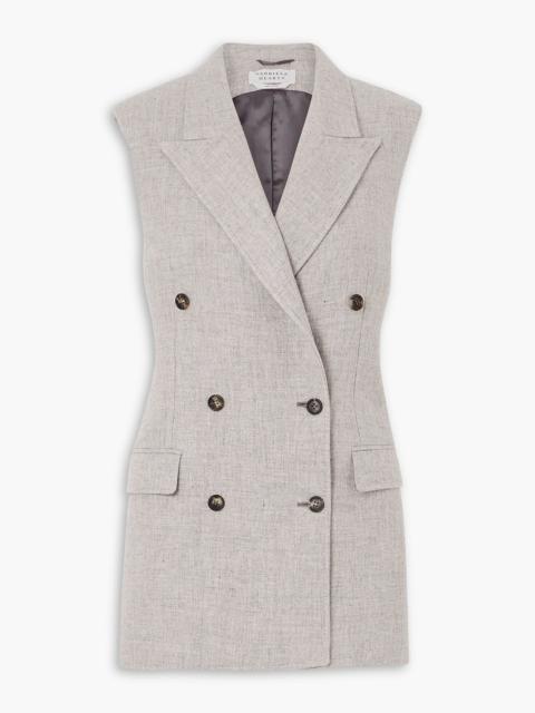 GABRIELA HEARST Mayte double-breasted cashmere and linen-blend vest