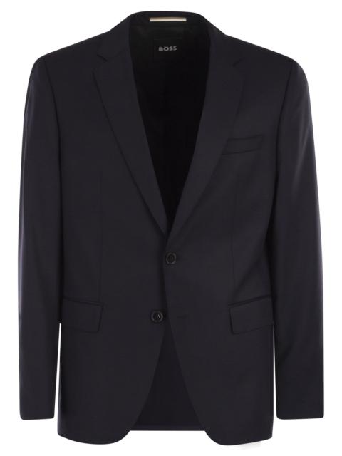 BOSS Boss Men Slim Fit Blazer In Virgin Wool Serge