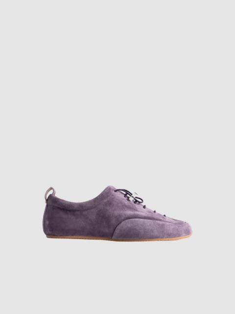 BY FAR Prudent Deep Purple Suede Leather Sneaker