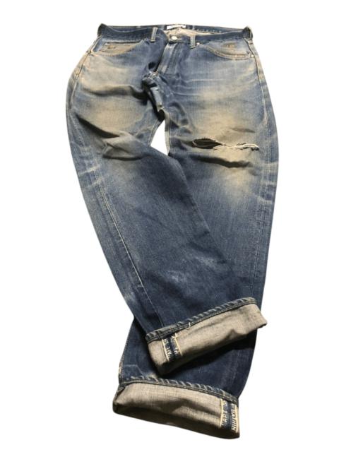 Vintage Bape Salvage Embroidery Big Head Jeans Distressed