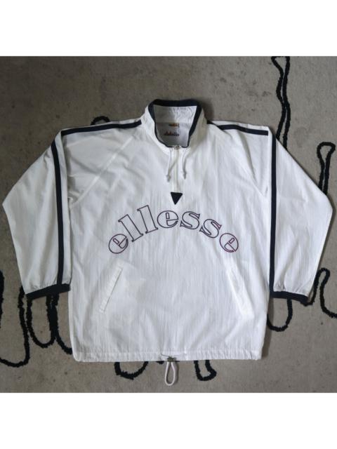 Other Designers Vintage - ELLESSE Embroidered Big Logo Half-Zip Coach Windbreaker