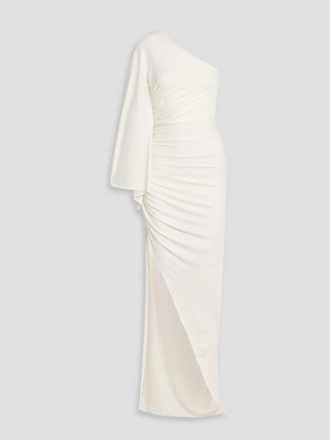 RONNY KOBO Kallista one-sleeve stretch-jersey gown
