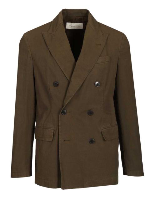 Dries Van Noten Dries Van Noten Men Double-Breasted Cotton Blazer