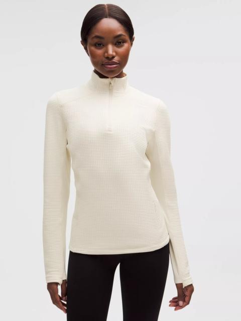 lululemon Waffle-Knit Half-Zip Long-Sleeve Shirt