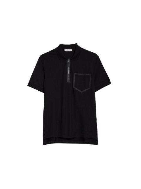 Givenchy Short Sleeve Slim Fit Polo Shirt in Black - Medium