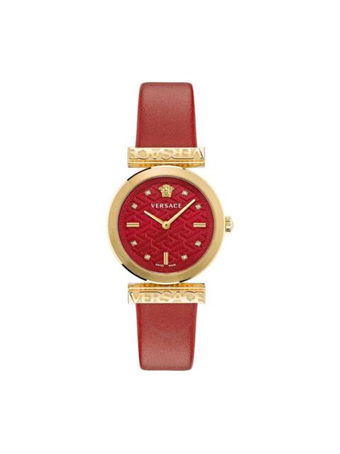 VERSACE Versace Regalia Quartz Crystal Red Dial Ladies Watch VE6J00423