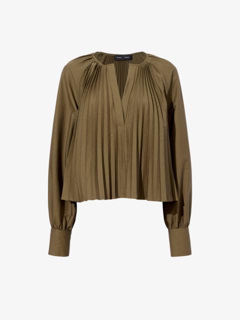 Proenza Schouler Monica Top in Compact Poplin