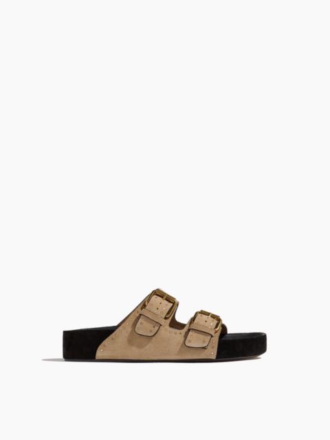Isabel Marant Lennyo Sandal in Light Beige