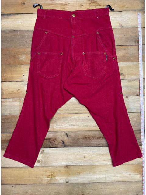 Other Designers Issey Miyake - Auth Mercibeaucoup Drop Crotch Suede Cotton Parachute Pant