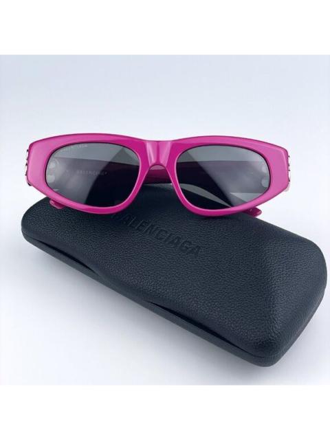 BALENCIAGA NEW Balenciaga BB0095S 017 Fuchsia Pink Silver Grey Cat Eye Unisex Sunglasses