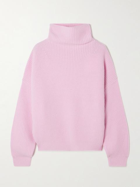 Isabel Marant Brooke Ribbed Merino Wool And Cashmere-blend Turtleneck Sweater