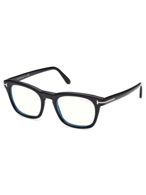 TOM FORD Tom Ford Blue Light Block Square Men's Eyeglasses FT5870-F-B 001 52