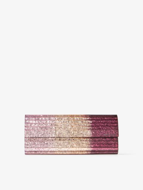 JIMMY CHOO Sweetie
Silky Blush Dégradé Glitter Plexi Clutch Bag
