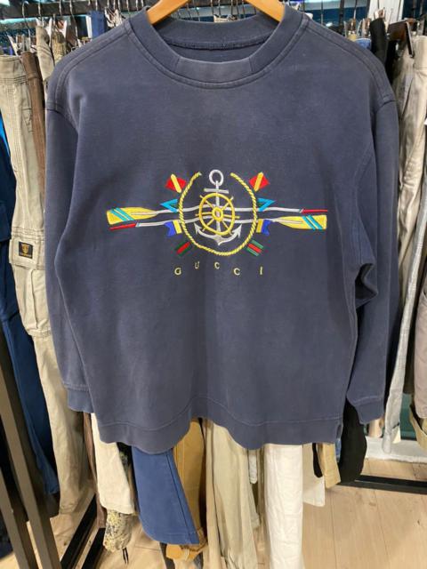 Authentic Vintage 90s Gucci sweatshirt Yacht big logo