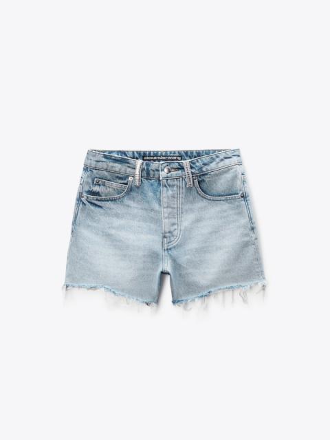 Alexander Wang Relaxed-Fit Crytal Hotfix Short