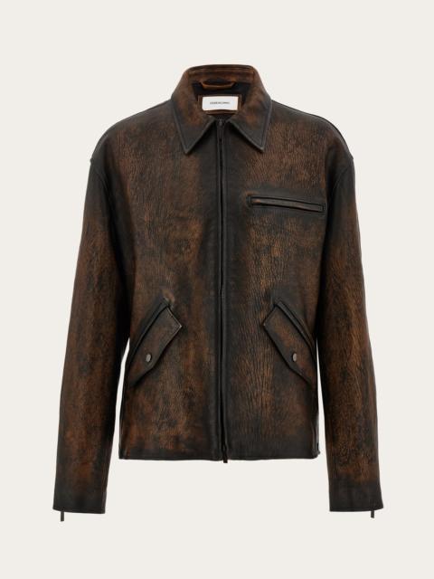 FERRAGAMO Leather jacket