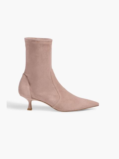 Stuart Weitzman Naomi 50 suede sock boots