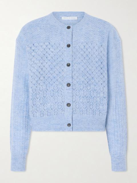 MARIA McMANUS Pointelle-knit Cardigan
