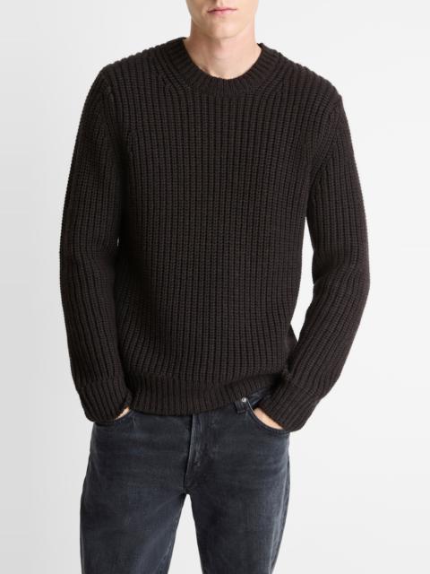Vince Vince Shaker Stitch Merino Wool Crewneck Sweater in Mission at Nordstrom