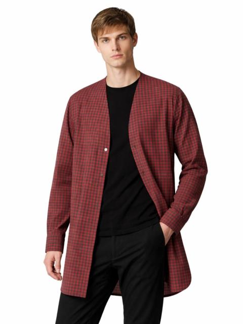NEEDLES ‼️LAST DROP‼️Needles Longline Gingham Cardigan Collarless Red