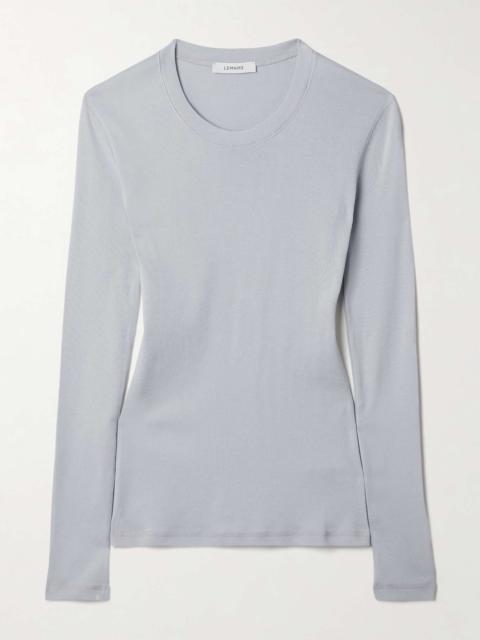 Cotton-jersey T-shirt Light gray