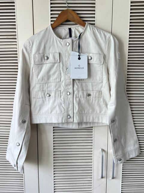 Moncler Moncler women's cropped denim jacket