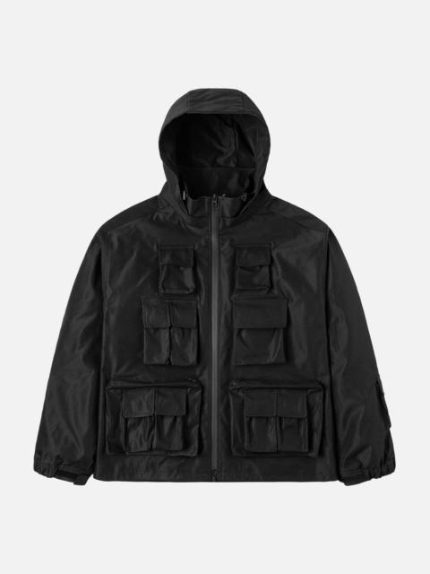 EVISU Multi-Pocket Regular Fit Outdoor Jacket with Detachable Hood