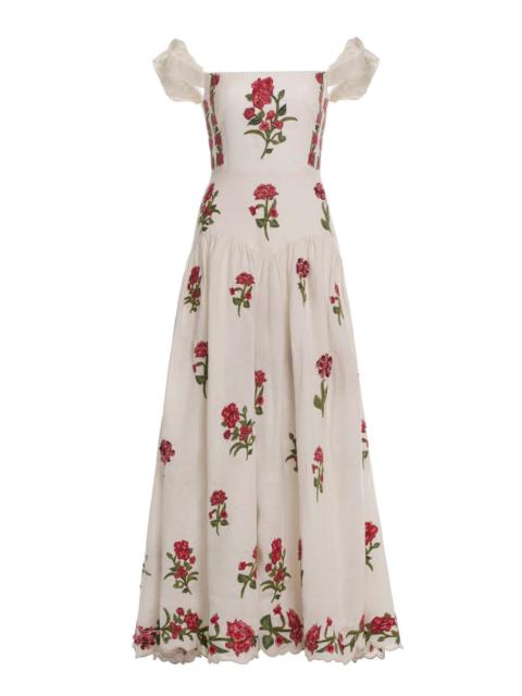 Agua by Agua Bendita Siembra Quebrada Maxi Dress multi