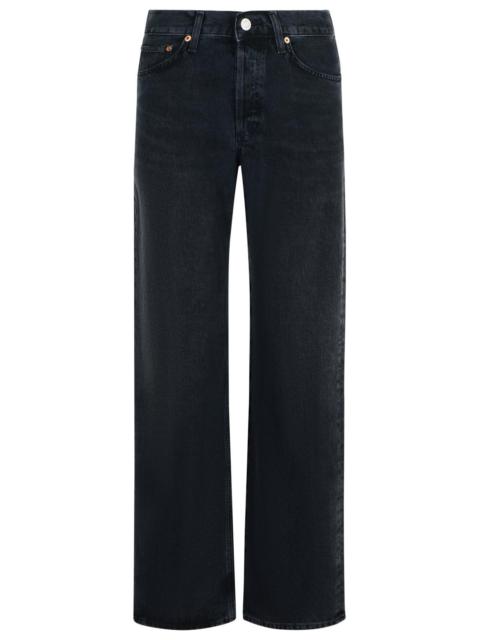 AGOLDE Agolde V-WAIST Black Denim Jeans Women