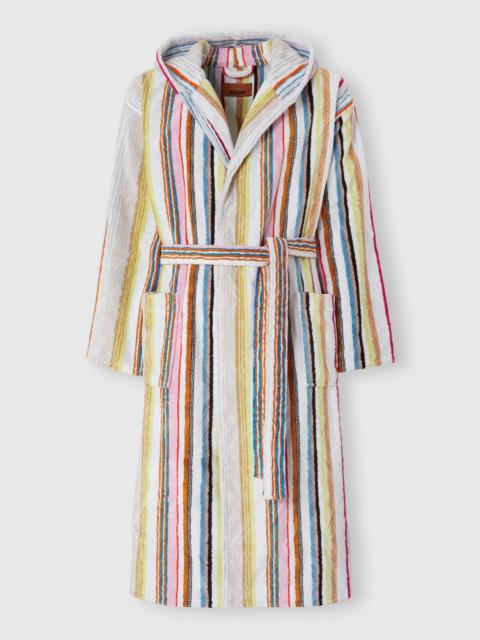 Missoni Moonshadow cotton terry bathrobe with lurex