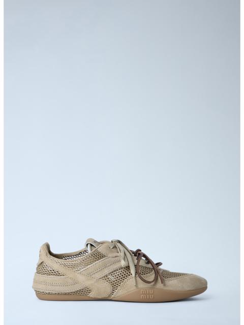 Miu Miu Miu Miu Women Rope And Suede Sneakers