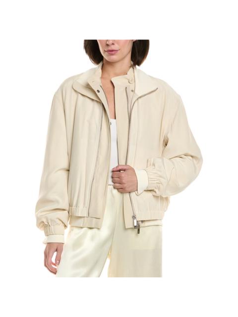 Helmut Lang Helmut Lang Zip Silk Bomber Jacket
