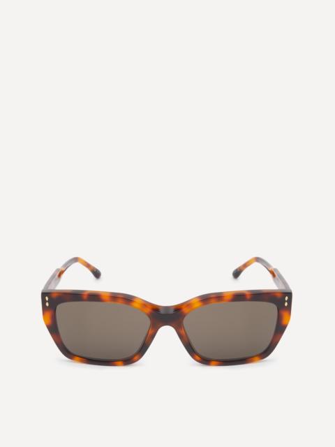 Isabel Marant Havana Acetate Square Sunglasses