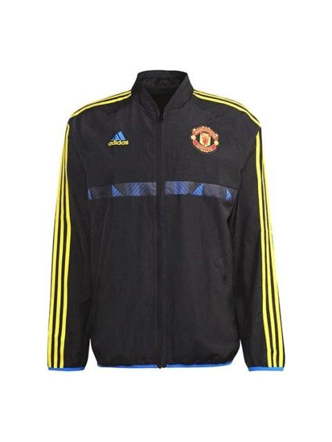 adidas adidas 21-22 Season Manchester United Soccer/Football Sports Jacket Black GR3871