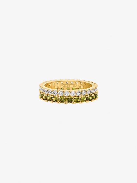 MICHAEL KORS Two-Tone Double Pavé Ring