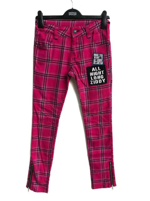 Other Designers Japanese Brand - JAPANESE BRAND ZIDDY SEDITIONARIES BONDAGE PUNK TARTAN PANT