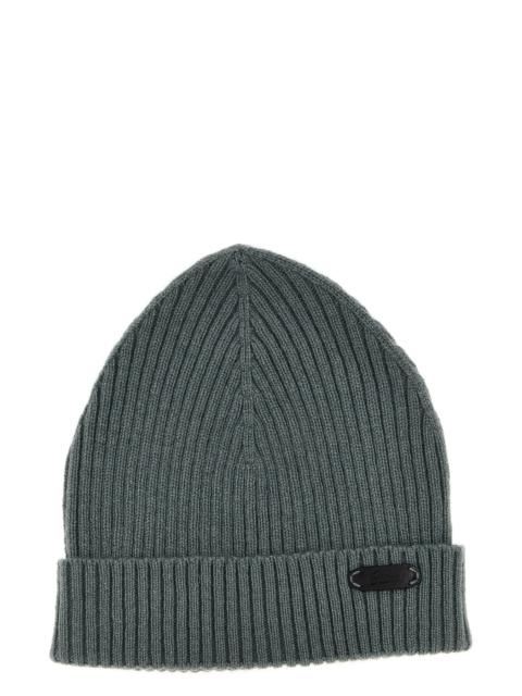 Brioni English ribbed beanie