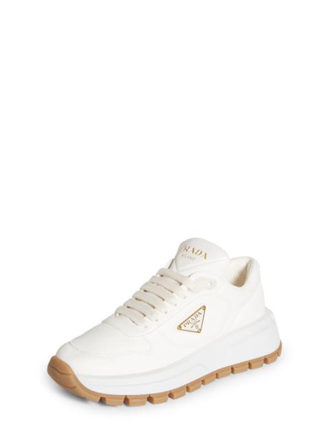 Prada Triangle Logo Lace-Up Sneaker