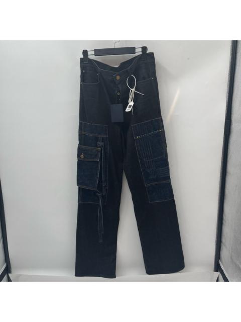 Louis Vuitton SS22 Black Distressed Jeans