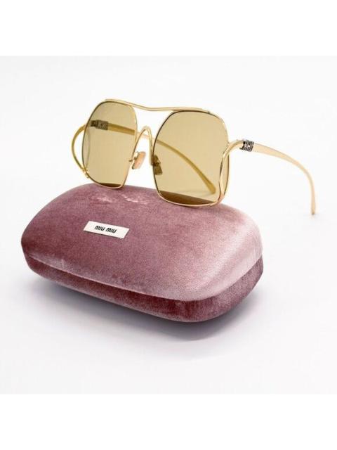 Miu Miu NEW MIU MIU SUNGLASSES MUA55S 5AK10R GOLD WOMEN MU A55S SMU